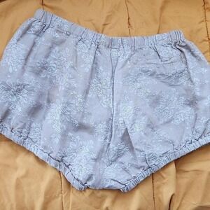 Anthropologie Tan Floral‎ Bloomer Shorts